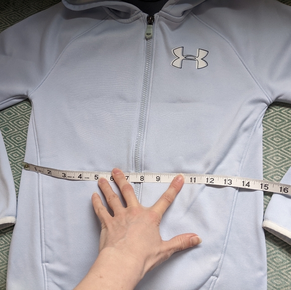 Girls Under Armour Zip Front Hoodie - Picture 7 of 10